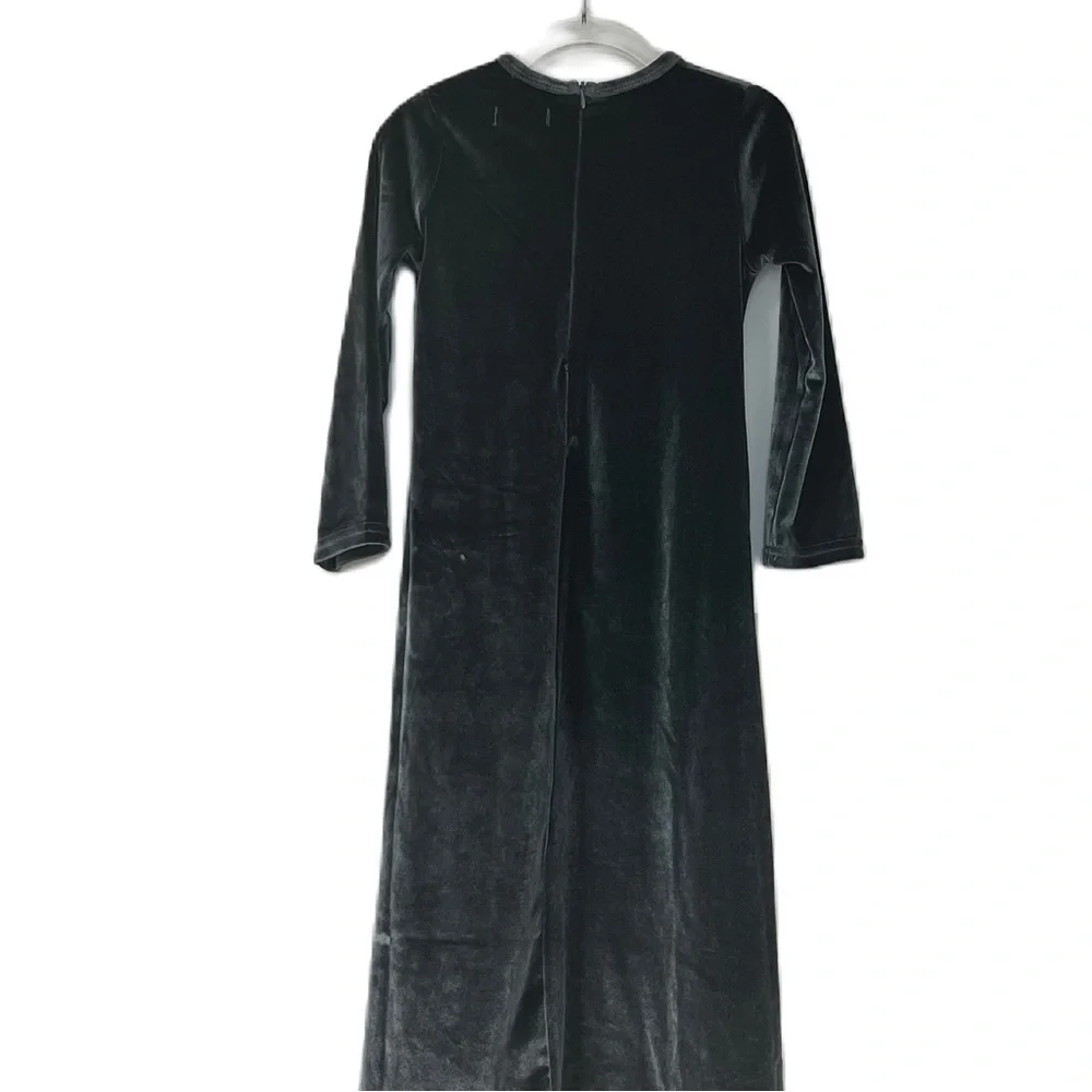 Tottini Girls Velour Long Dress Gray Size 4 - Soft, Comfortable, Any occasion